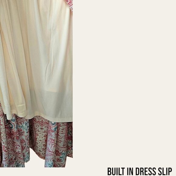 TORRID Plus Size Tea Length Challis Floral Square Neck Tulip Cut Tank Dress 2X - Picture 9 of 16